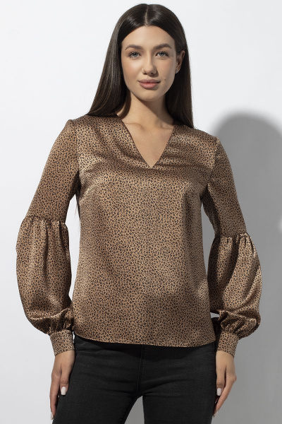 Блуза VIZAVI 659 коричневый - фото 4