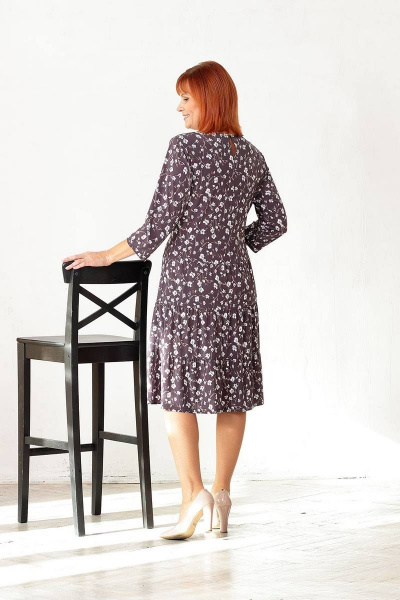 Платье Соджи 445 баклажановый - фото 4