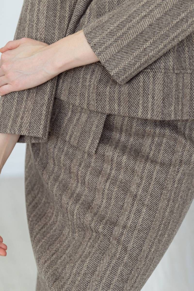 Джемпер, юбка Ivera 956 коричневый - фото 3