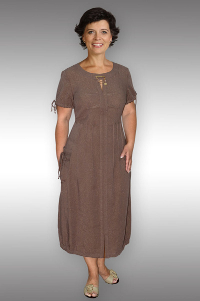 Платье Таир-Гранд 6513 коричневый - фото 1