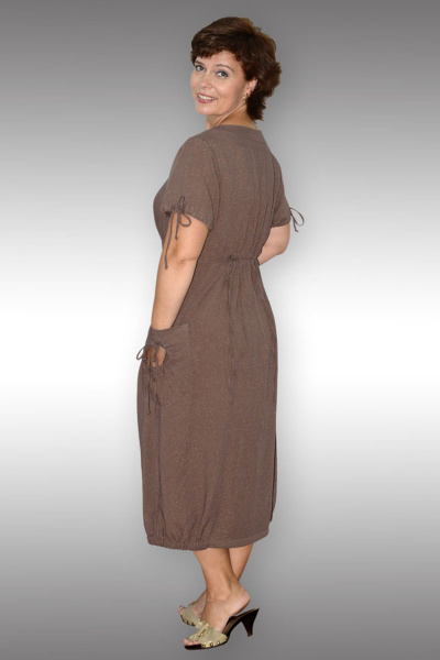 Платье Таир-Гранд 6513 коричневый - фото 2