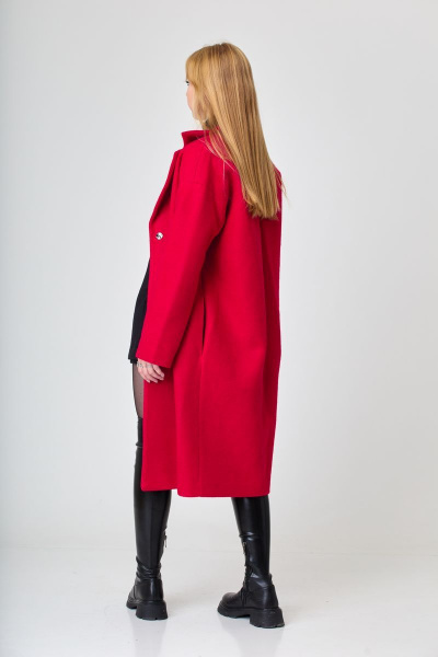 Пальто, туника, шорты T&N 7318 красный_алый+черный - фото 9