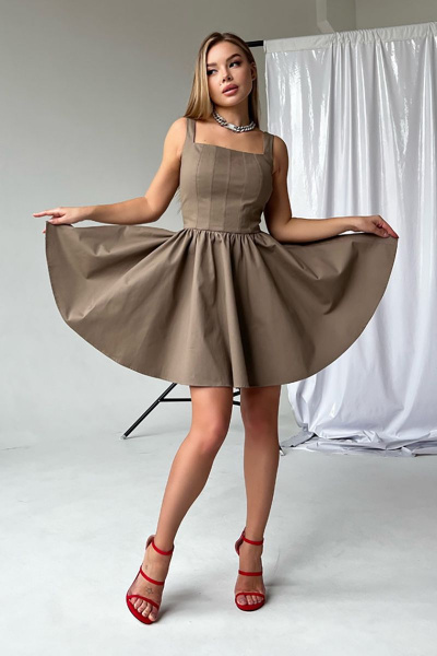 Платье Self PL.SM22.01.BRN.XS коричневый - фото 7