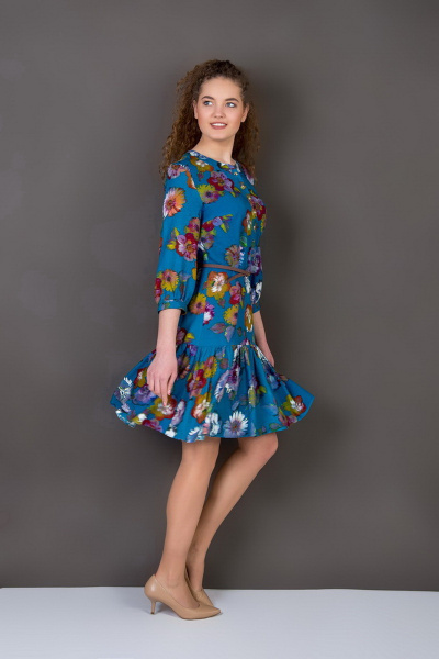 Платье ASPO Design FashionCors895 цветы - фото 1
