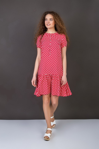 Платье ASPO Design FashionCors895 красный - фото 1