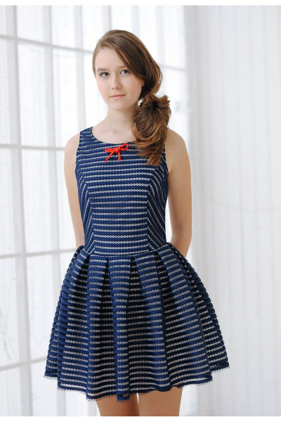 Платье MARUSYA 232368 4-синий - фото 2