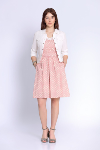 Жакет, платье Jersey 1700 розовый - фото 1
