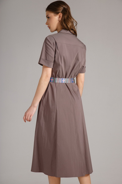 Платье Магия моды 1582 коричневый - фото 2
