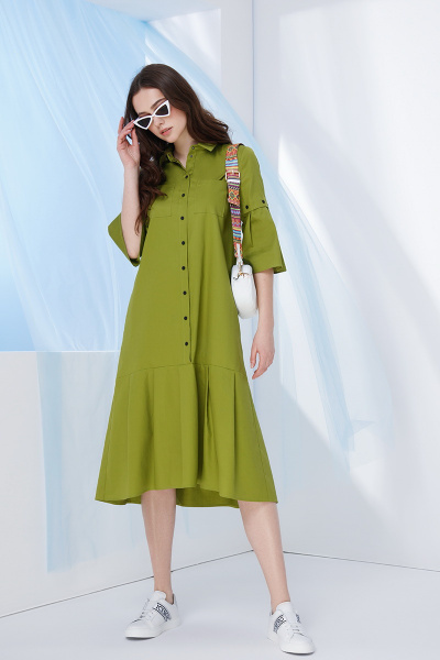 Платье Prestige 3662 зеленый - фото 1