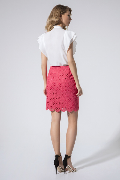 Блуза, юбка LaVeLa L2400 молочный/розовый - фото 2