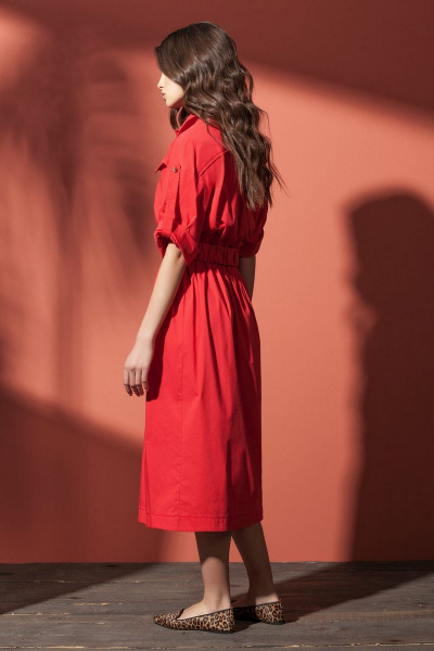 Платье Nova Line 5844 красный - фото 2