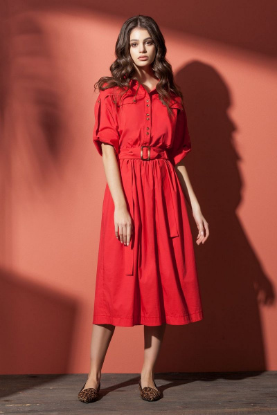 Платье Nova Line 5844 красный - фото 1