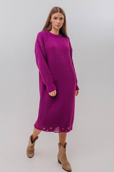 Платье Romgil 811ПТЗ темно-пурпурный - фото 1