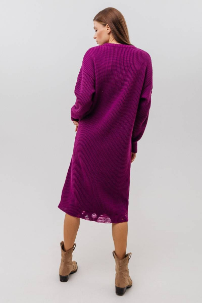 Платье Romgil 811ПТЗ темно-пурпурный - фото 4