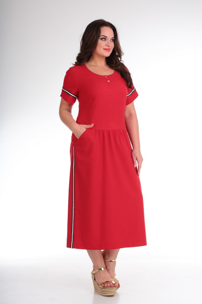 Платье Danaida 1648 красный - фото 3