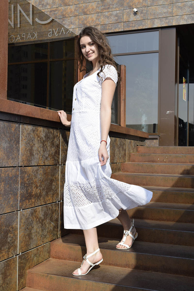 Платье AMORI 9393 белый - фото 1