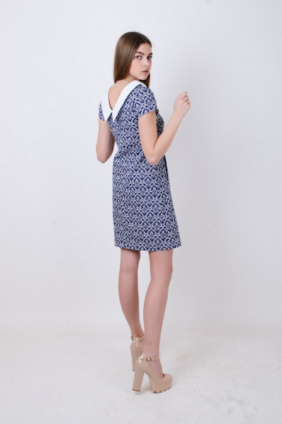 Платье Mita ЖМ806 синее - фото 2