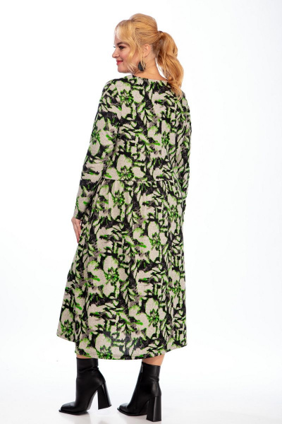 Платье Michel chic 943 зеленый_серый - фото 2