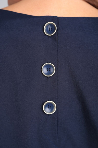 Блуза, брюки Michel chic 1281/1 синий_серый_елочка - фото 6