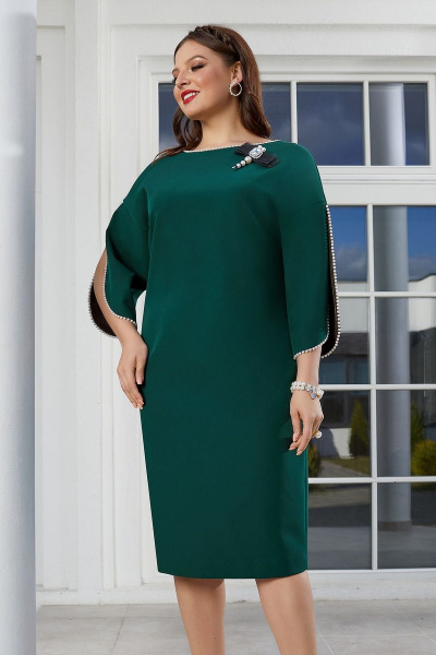 Платье Lissana 4431 зеленый - фото 5