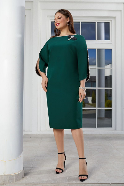 Платье Lissana 4431 зеленый - фото 4