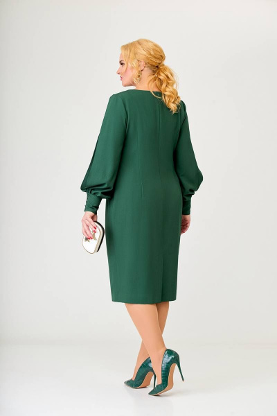 Платье Swallow 629 темно-зеленый - фото 4