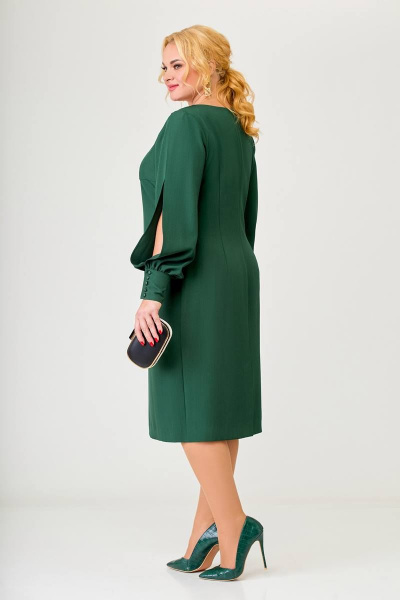 Платье Swallow 629 темно-зеленый - фото 3