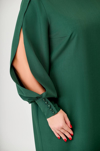 Платье Swallow 629 темно-зеленый - фото 6