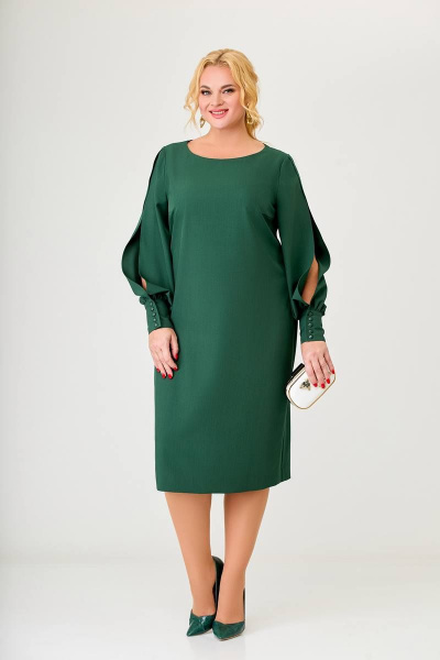 Платье Swallow 629 темно-зеленый - фото 1