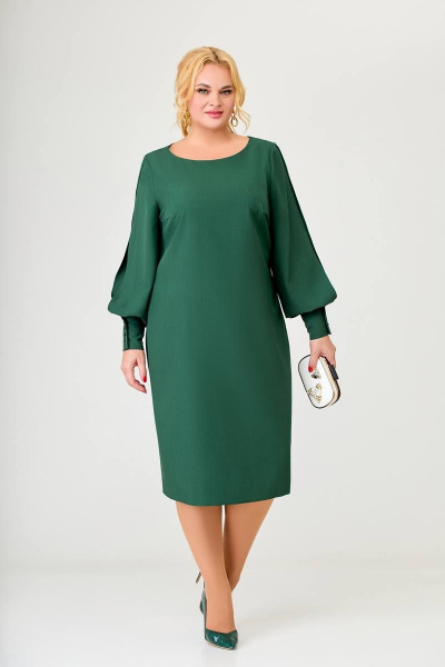 Платье Swallow 629 темно-зеленый - фото 2