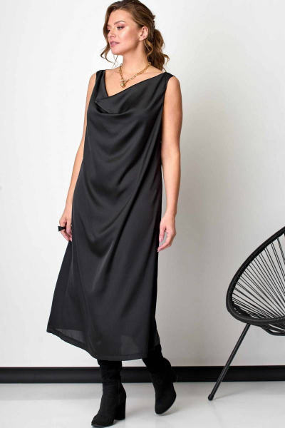 Платье SOVA 11046 черный - фото 5