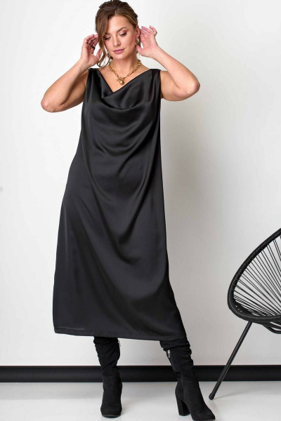 Платье SOVA 11046 черный - фото 4