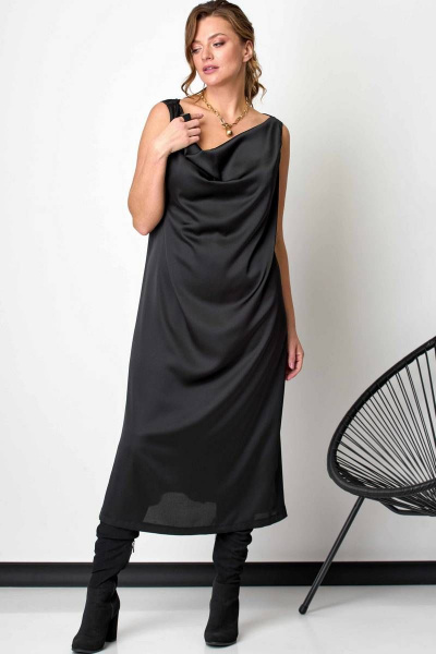 Платье SOVA 11046 черный - фото 2