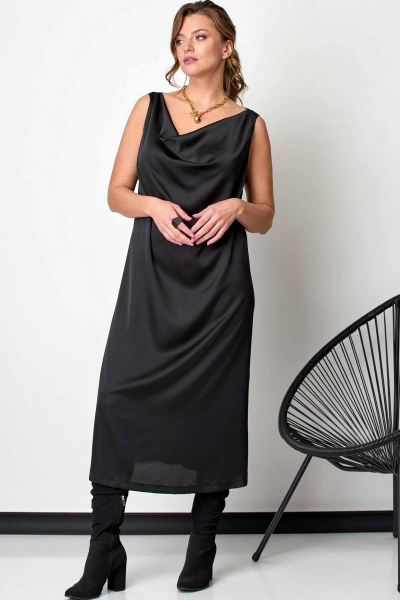Платье SOVA 11046 черный - фото 3