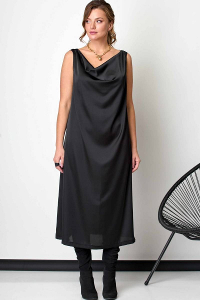 Платье SOVA 11046 черный - фото 1