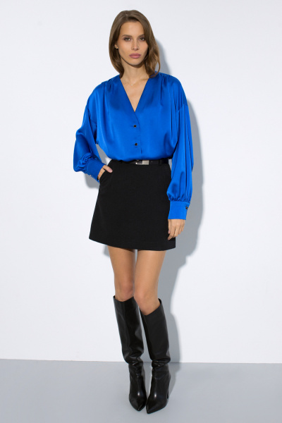 Блуза Luitui R5038 ярко-синий - фото 1