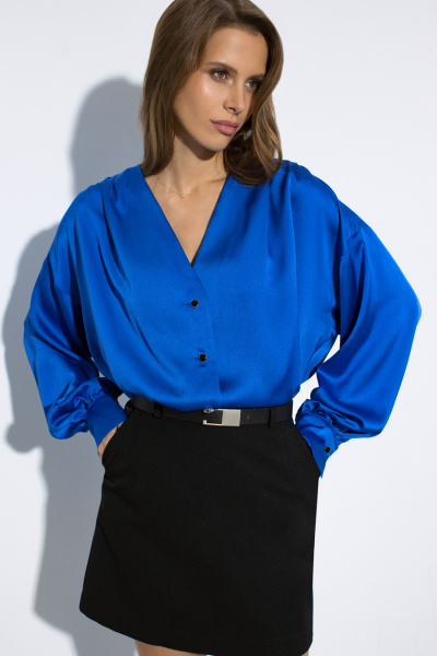 Блуза Luitui R5038 ярко-синий - фото 2
