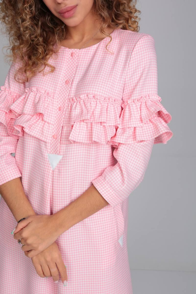 Платье Rishelie 905 розовый - фото 5