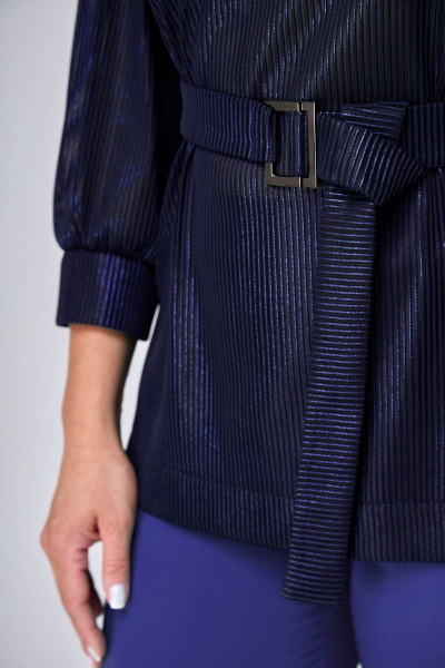Блуза, брюки Мишель стиль 1070 синий - фото 4