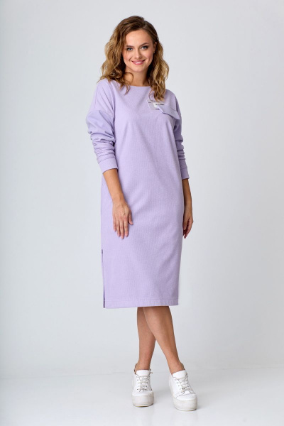 Платье Мишель стиль 1088 нежно лиловый - фото 5