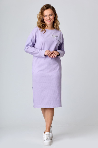 Платье Мишель стиль 1088 нежно лиловый - фото 1