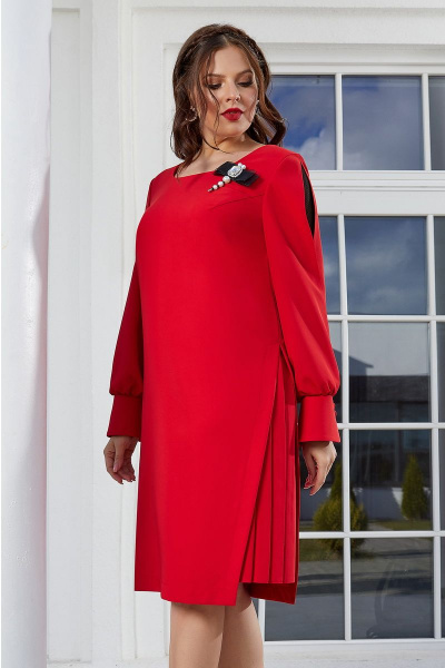 Платье Lissana 4615 красный - фото 2