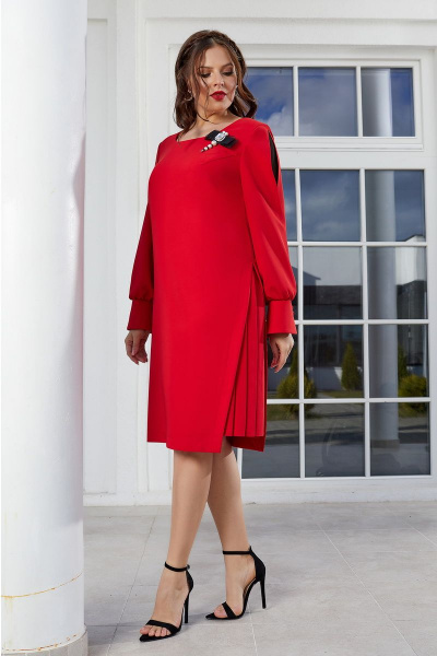 Платье Lissana 4615 красный - фото 1