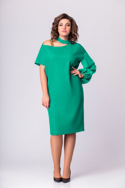 Платье EVA GRANT 220 зеленый - фото 2