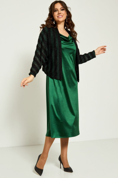Кардиган, платье Магия моды 2196 зеленый - фото 4