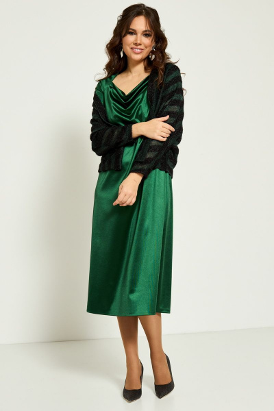 Кардиган, платье Магия моды 2196 зеленый - фото 1