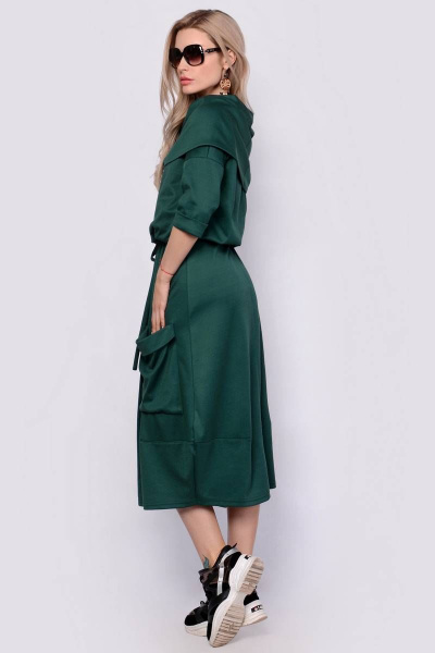 Платье PATRICIA by La Cafe F14835 зеленый - фото 2