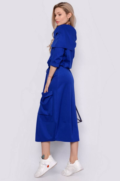 Платье PATRICIA by La Cafe F14835 ярко-синий - фото 2