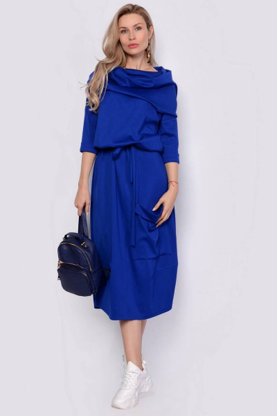 Платье PATRICIA by La Cafe F14835 ярко-синий - фото 1
