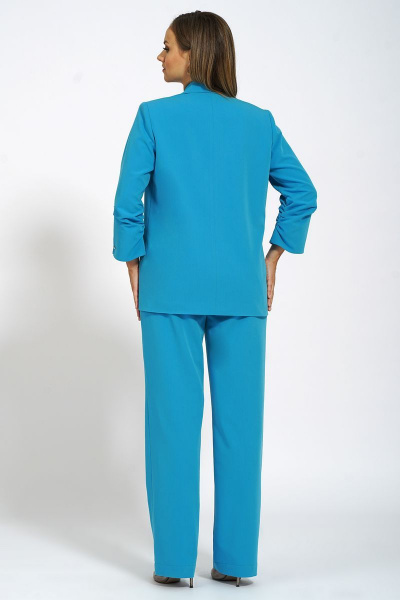 Блуза, брюки, жакет Alani Collection 1802 голубой - фото 6